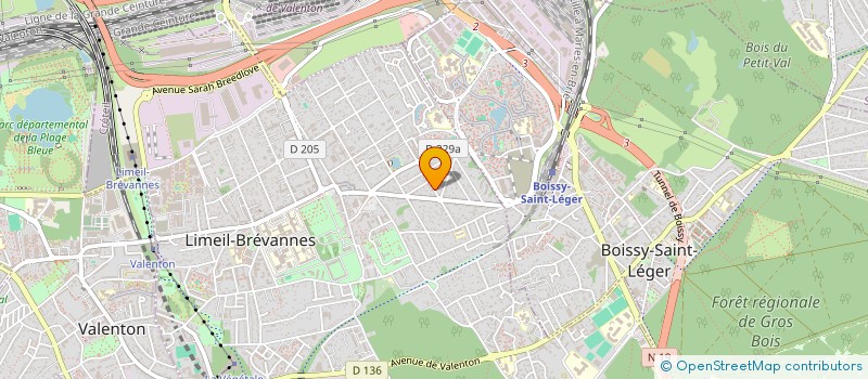 localisation de l'entreprise SCI SAVANNAH O.I. INVESTISSEMENTS à LIMEIL-BREVANNES