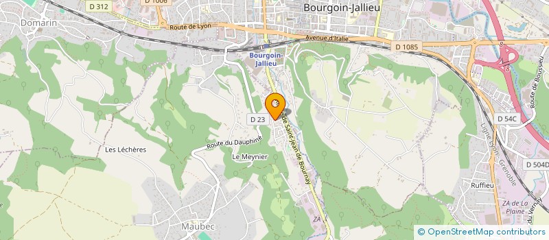 localisation de l'entreprise SCI SAVARINA  BOURGOIN-JALLIEU