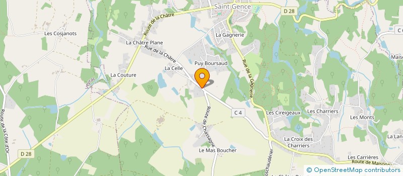 localisation de l'entreprise SCI SAVARY  SAINT-GENCE