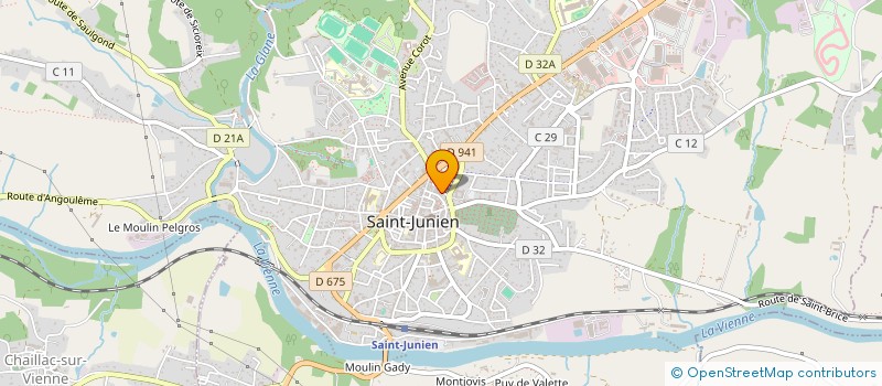 localisation de l'entreprise SCI SAVARY-BOURDIER à SAINT-JUNIEN