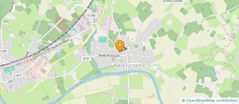 localisation de l'entreprise SCI SAVATI  ROEZE-SUR-SARTHE