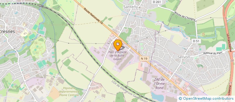 localisation de l'entreprise SCI SAVE  SANTENY