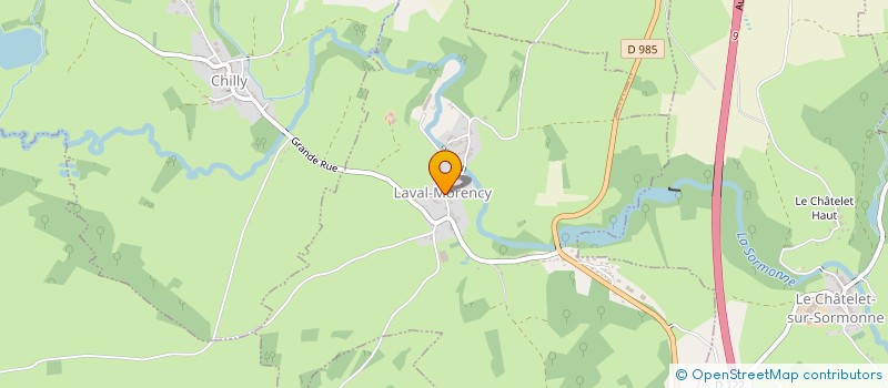 localisation de l'entreprise SCI SAVELINA  LAVAL-MORENCY