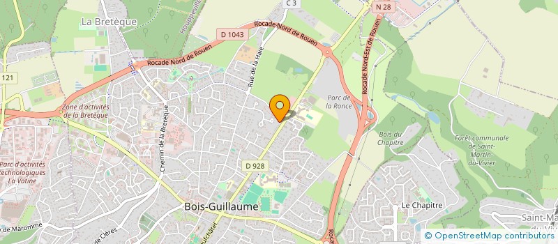 localisation de l'entreprise SCI SAVER à BOIS-GUILLAUME