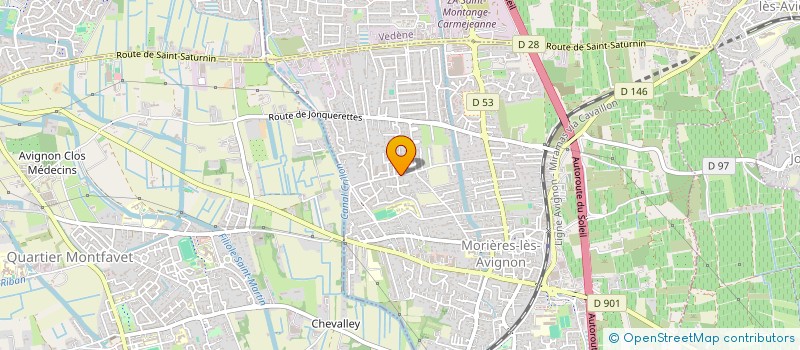 localisation de l'entreprise SCI SAVERE  MORIERES-LES-AVIGNON