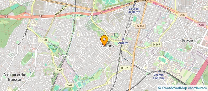 localisation de l'entreprise SCI SAVERIA à ANTONY