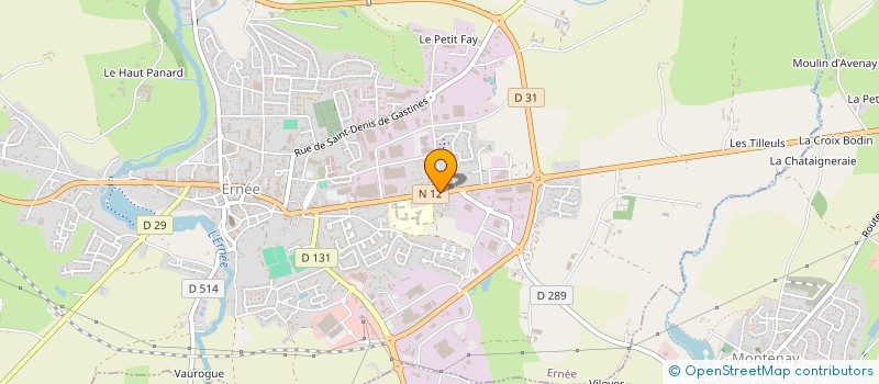 localisation de l'entreprise SCI SAVEUR DE FRANCE  ERNEE