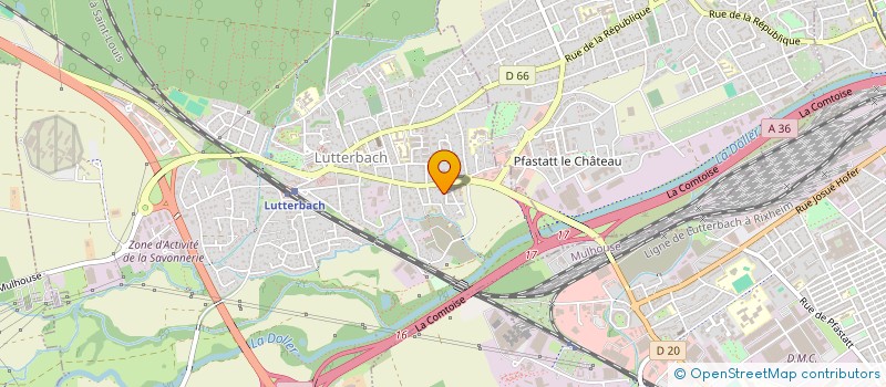 localisation de l'entreprise SCI SAVI  LUTTERBACH