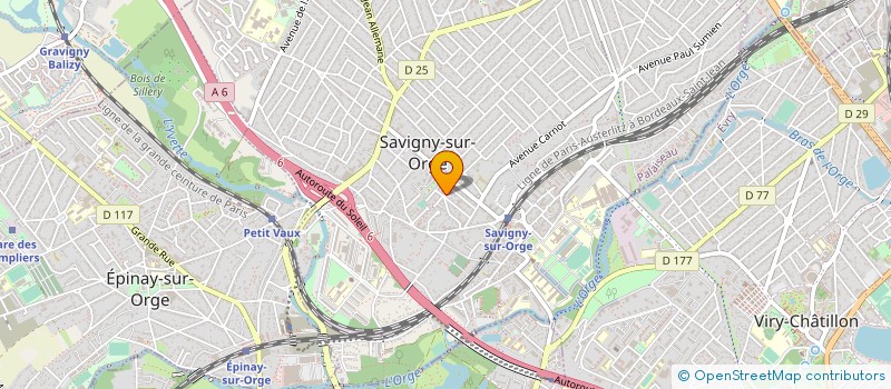 localisation de l'entreprise SCI SAVIGNY 2000  SAVIGNY-SUR-ORGE