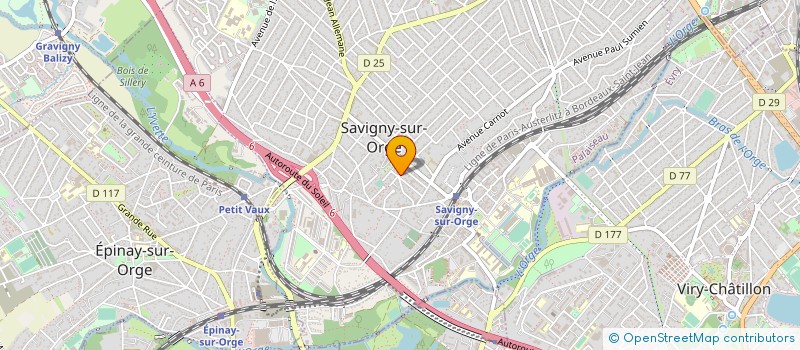 localisation de l'entreprise SCI SAVIGNY 2001  SAVIGNY-SUR-ORGE