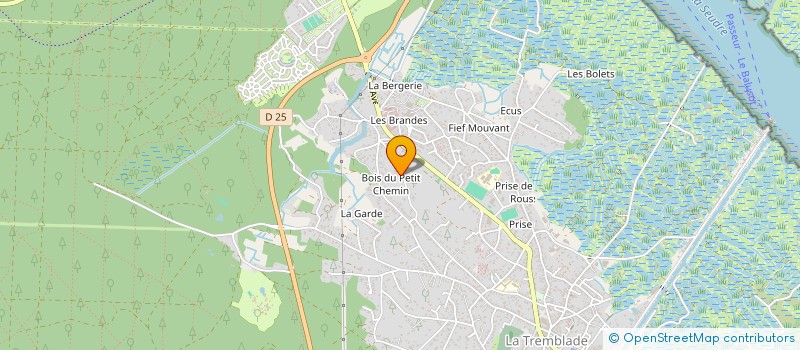 localisation de l'entreprise SCI SAVIMO  LA TREMBLADE