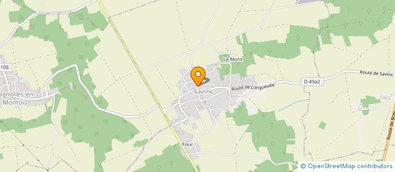 localisation de l'entreprise SCI SAVINS  SAVINS