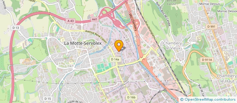 localisation de l'entreprise SCI SAVOIE INVEST  LA MOTTE-SERVOLEX