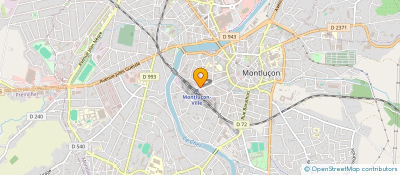 localisation de l'entreprise SCI SAVORGNAN à MONTLUCON