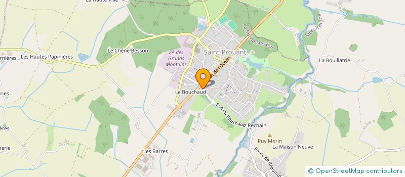 localisation de l'entreprise SCI SAVTRI  SAINT-PROUANT