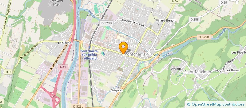 localisation de l'entreprise SCI SAVUTI  PONTCHARRA