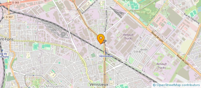 localisation de l'entreprise SCI SAVY  VENISSIEUX