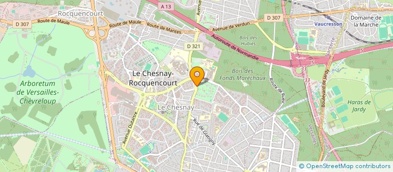 localisation de l'entreprise SCI SAVY DARMOR  LE CHESNAY-ROCQUENCOURT