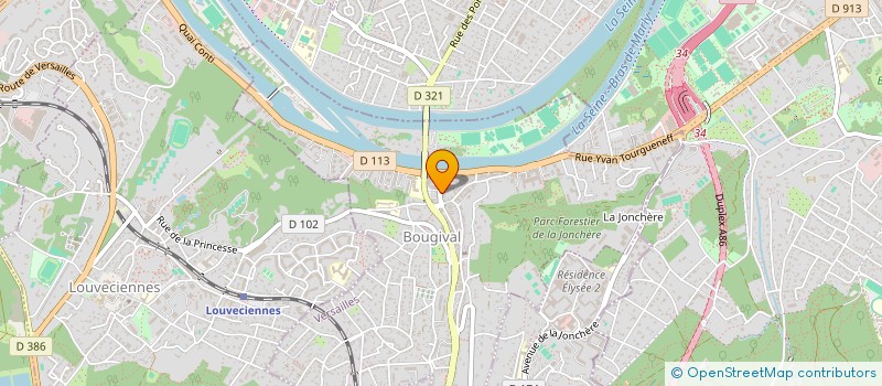 localisation de l'entreprise SCI SAW INVEST  BOUGIVAL