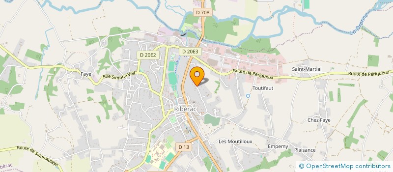 localisation de l'entreprise SCI SAWAYA  RIBERAC