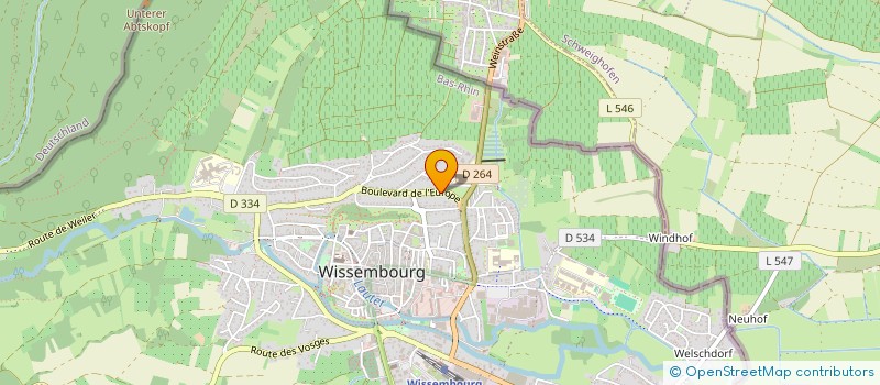 localisation de l'entreprise SCI SAWI  WISSEMBOURG