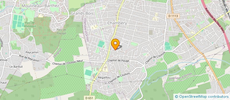 localisation de l'entreprise SCI SAX  VILLENAVE-D'ORNON