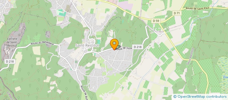 localisation de l'entreprise SCI SAX  SAINT-RESTITUT