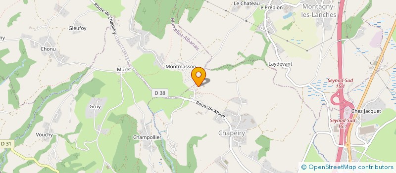 localisation de l'entreprise SCI SAXIFRAGE  CHAPEIRY