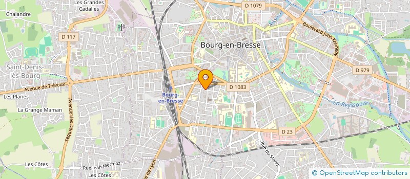 localisation de l'entreprise SCI SAXO à BOURG-EN-BRESSE
