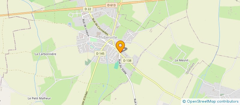 localisation de l'entreprise SCI SAXO  THIBERVILLE