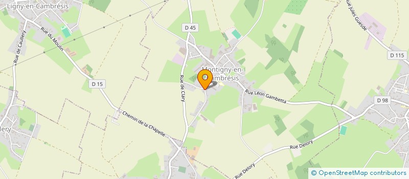 localisation de l'entreprise SCI SAXO à MONTIGNY-EN-CAMBRESIS