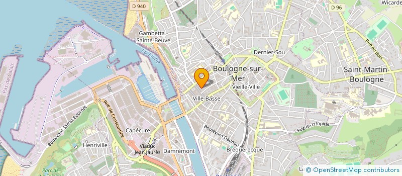 localisation de l'entreprise SCI SAYDY  BOULOGNE-SUR-MER