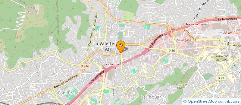 localisation de l'entreprise SCI SAYEN-RENWICK à LA VALETTE-DU-VAR