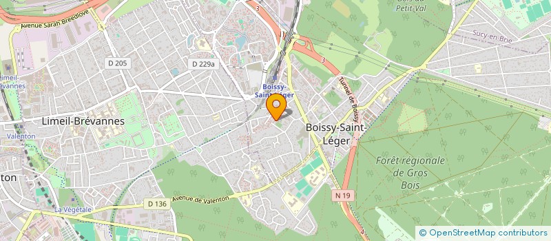 localisation de l'entreprise SCI SAYTEV à BOISSY-SAINT-LEGER