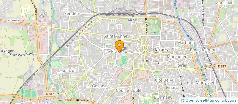 localisation de l'entreprise SCI SAZOS  TARBES