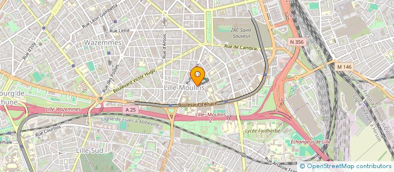 localisation de l'entreprise SCI SAZY à LILLE