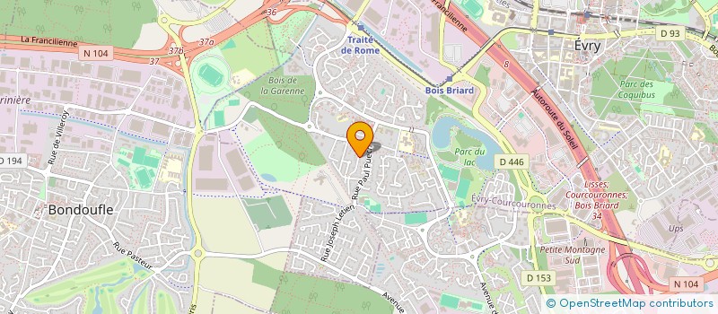 localisation de l'entreprise SCI SB  EVRY-COURCOURONNES