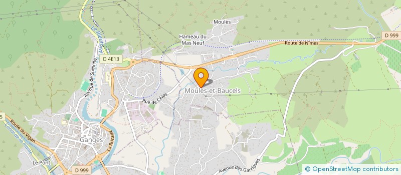 localisation de l'entreprise SCI SB  MOULES-ET-BAUCELS