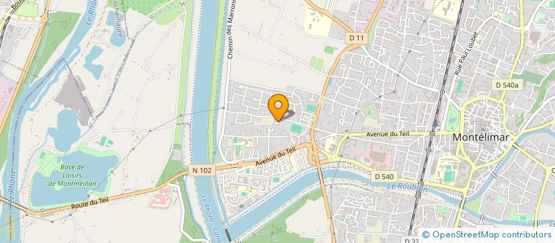 localisation de l'entreprise SCI SB à MONTELIMAR