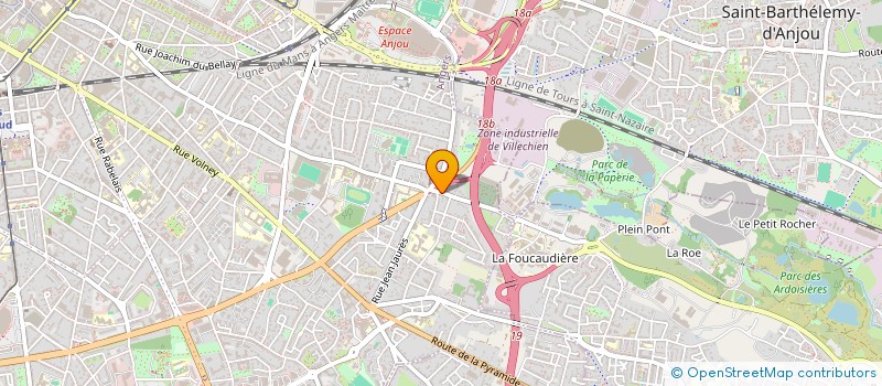 localisation de l'entreprise SCI SB à ANGERS