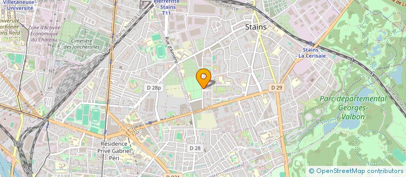 localisation de l'entreprise SCI SB à STAINS
