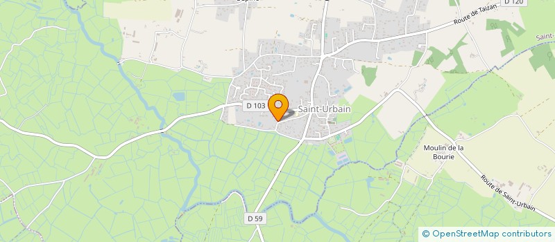 localisation de l'entreprise SCI SB  SAINT-URBAIN