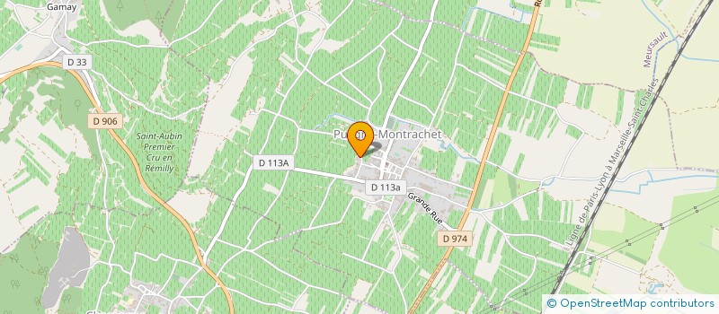 localisation de l'entreprise SCI SB  PULIGNY-MONTRACHET