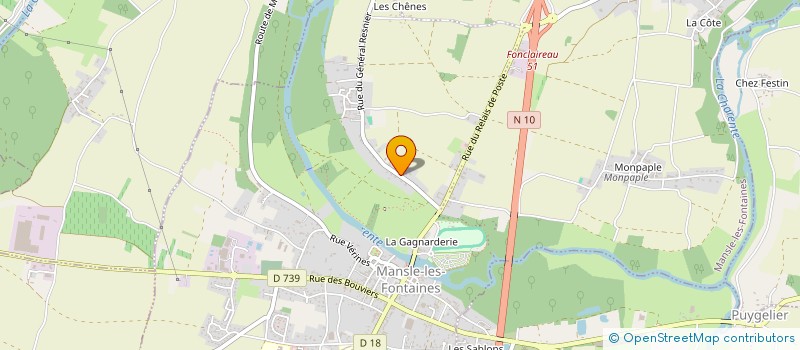 localisation de l'entreprise SCI SB IMMOBILIER  MANSLE-LES-FONTAINES