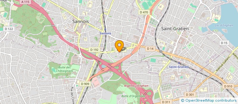 localisation de l'entreprise SCI SB INVEST  SANNOIS