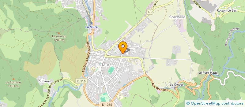 localisation de l'entreprise SCI SB INVESTISSEMENTS  LA MURE