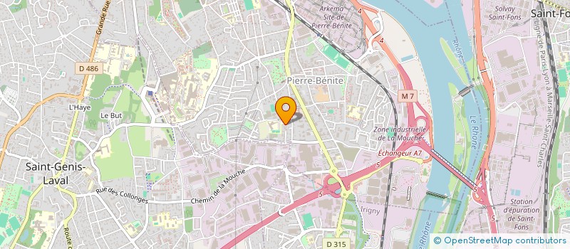 localisation de l'entreprise SCI SB MONTET  OULLINS-PIERRE-BENITE