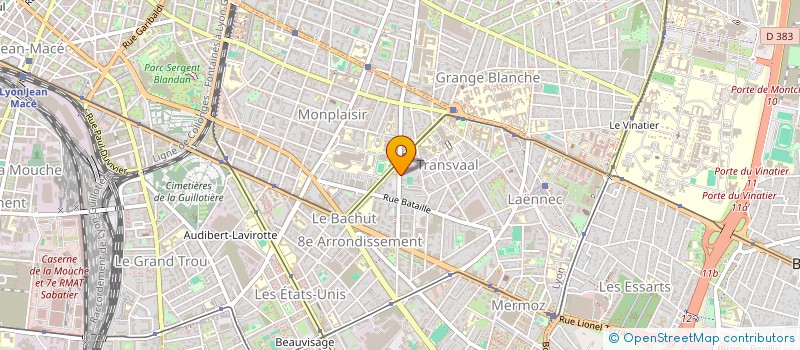 localisation de l'entreprise SCI SB ORTHOPHONIE  LYON