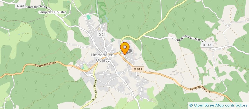 localisation de l'entreprise SCI SB PHARMA  LIMOGNE-EN-QUERCY