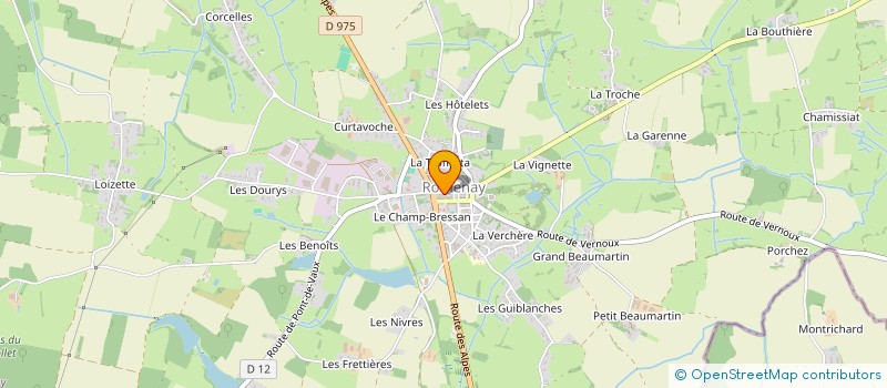 localisation de l'entreprise SCI SB PM  ROMENAY